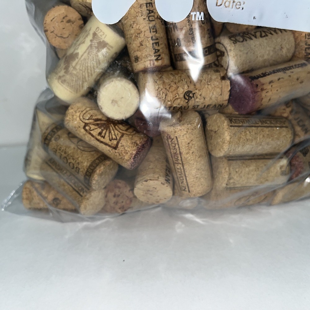 Lot 120 Wine corks Mixed Bag Mostly Natural Crafting
