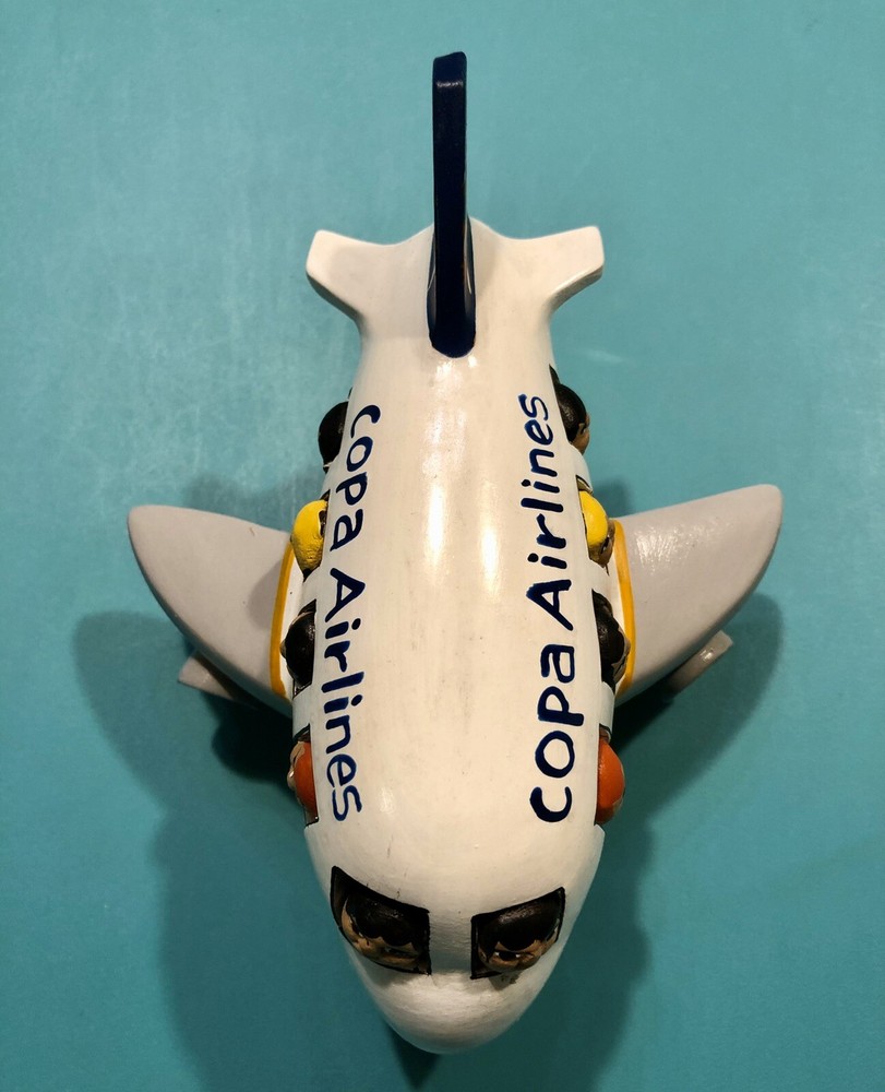 COPA AIRLINES HAND PAINTED CERAMIC PLANE