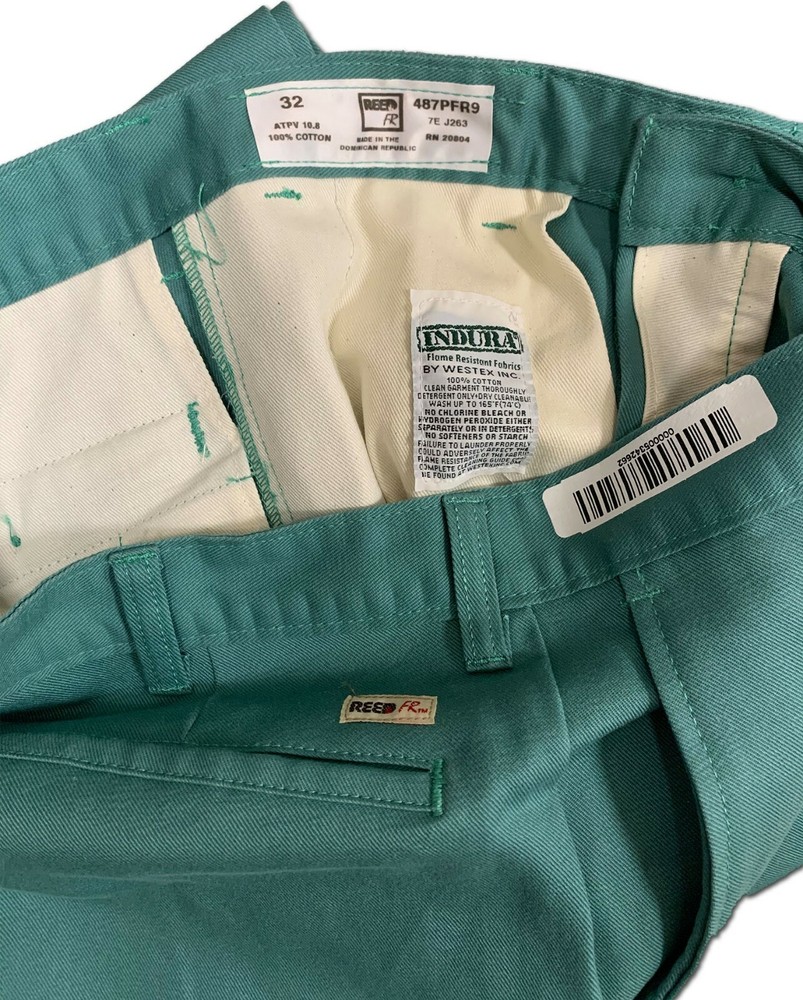 Bulwark / Reed FR Pants Flame Resistant Clothes Visual Green Work Uniform