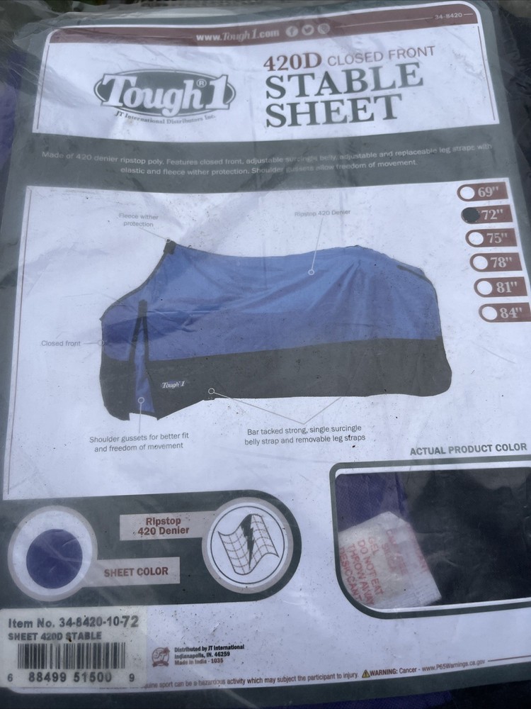 Tough1 420D Closed Front Stable Sheet