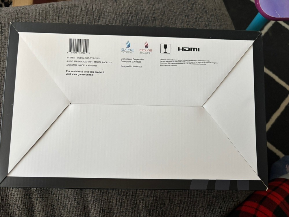 New GameScent Console Atomizer , Adaptor With 6 Primary Scents