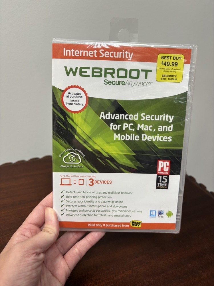 Webroot Internet Security for PC, Mac, and Mobile DVD