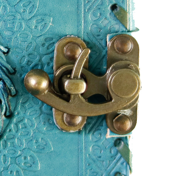 Leather Journal Notebook Embossed Journal & stone Leather Diary Writing journal.