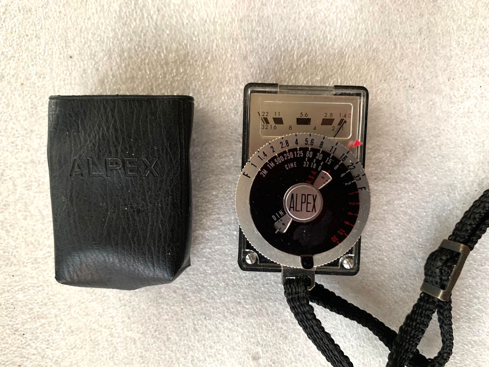 Vintage ALREX Camera Flash Light Exposure Meter-Tested
