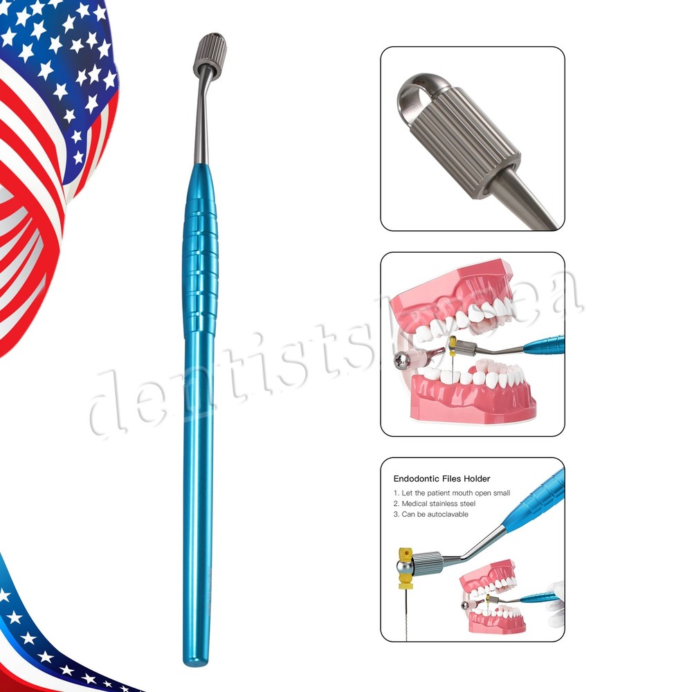 Dental Endodontic Endo File Holder K-Files Handle Hand Use Root Canal Clip CE