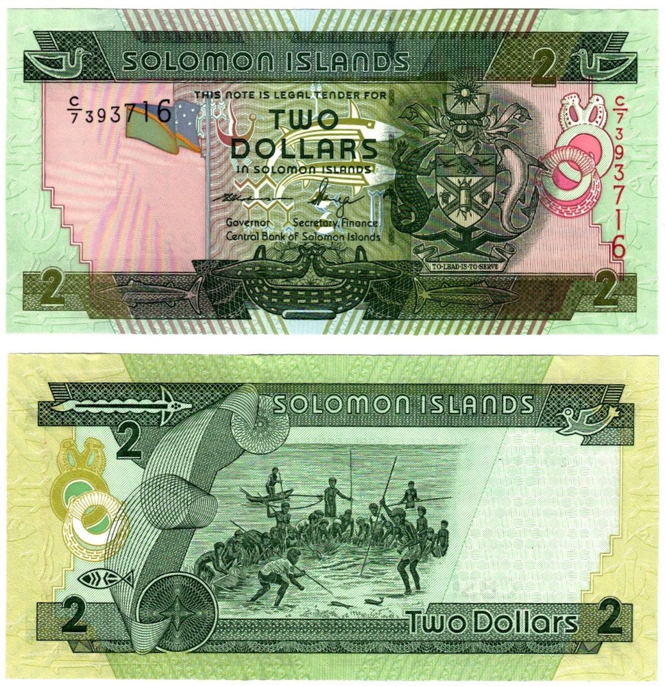 2011 Solomon Islands 2 Dollars Banknote UNC P25b
