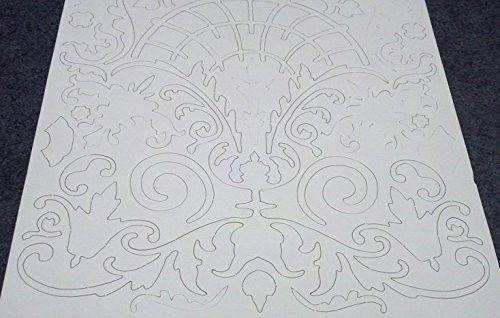 White 12x12 CHIPBOARD Punchout Sheet