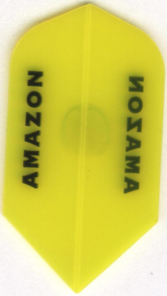 Yellow AMAZON Slim Dart Flights: 3 per set