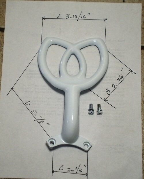 52” HAMPTON BAY BROOKHURST WHITE CEILING FAN BLADE ARM REPLACEMENT OEM