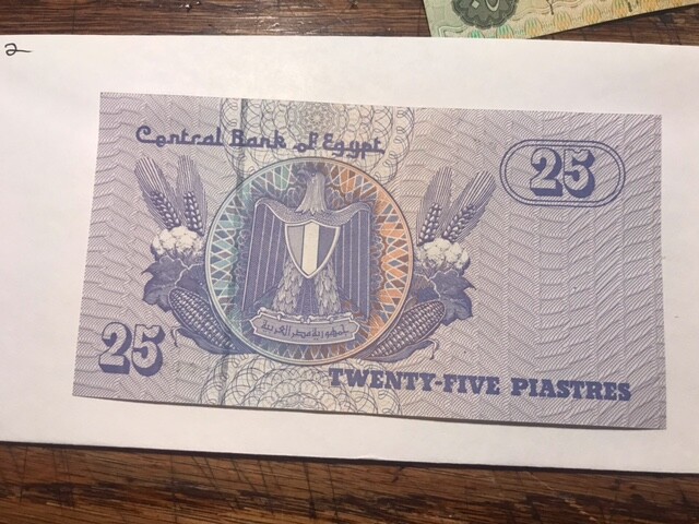 2003 Egypt 25 & 50 Piastres Notes CU #15522