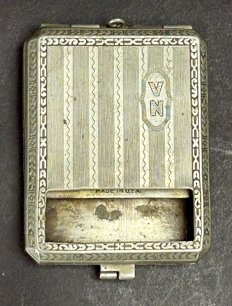 Vintage Brun-Mill Silver Match Case Compact