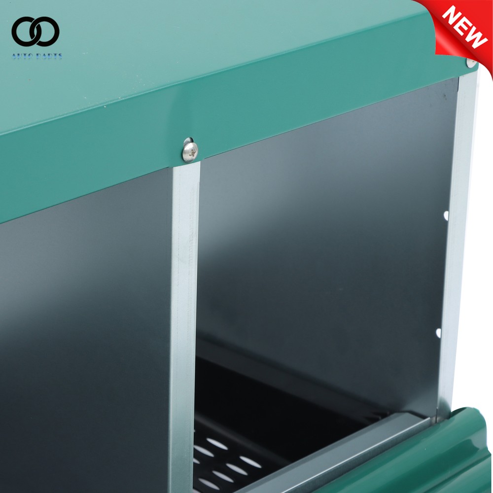 Chicken Nesting Boxes Metal Chicken Egg Laying Nesting Box With Perch 4 Hole