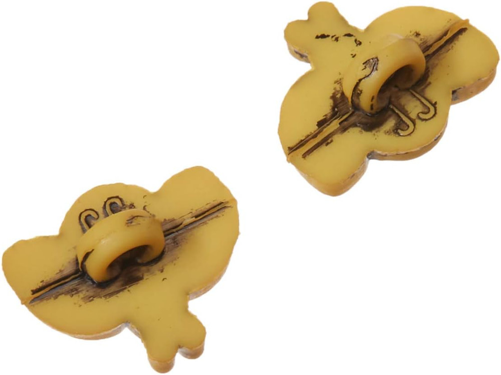 Tiny Bees 20Ct Pack Button, Yellow