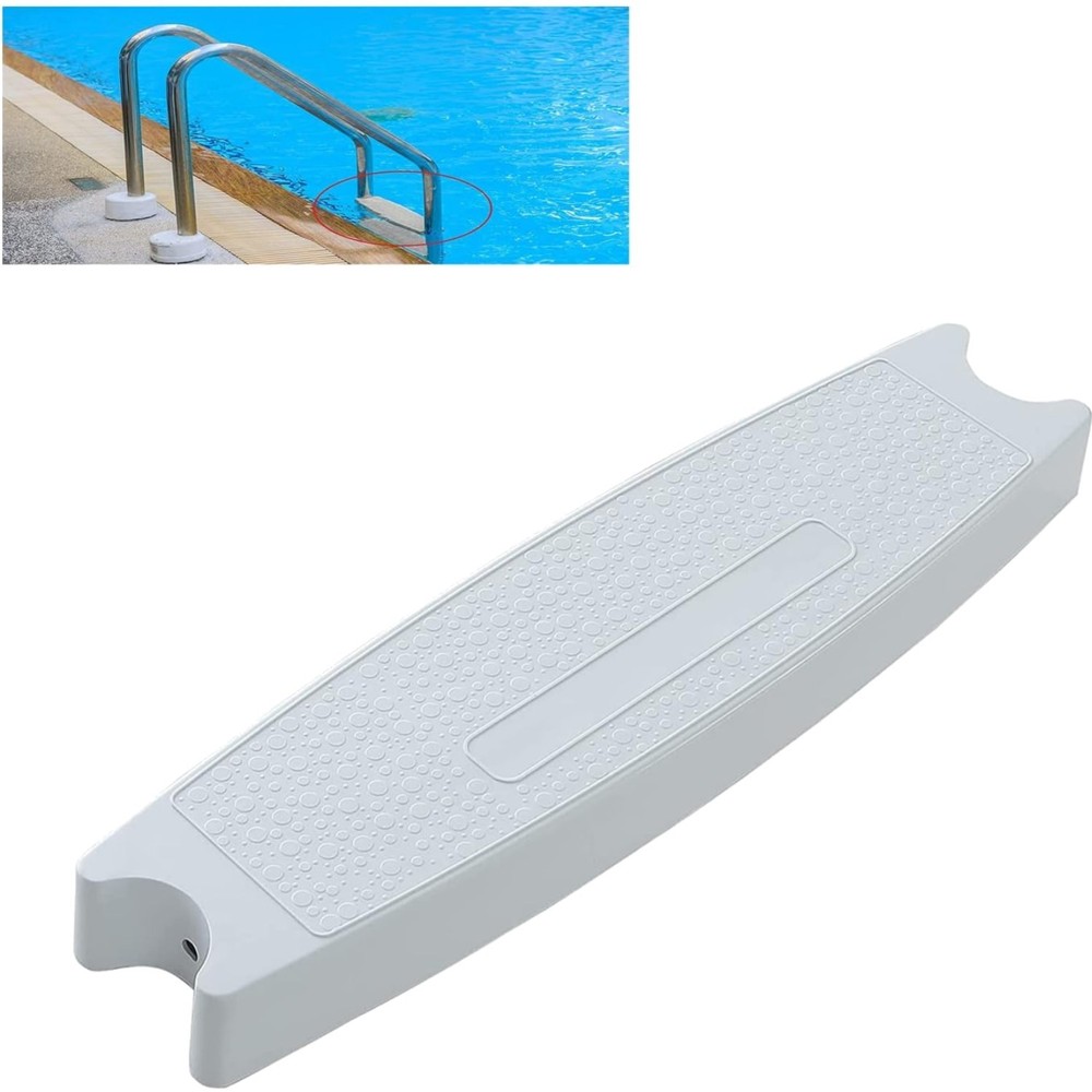 1-Pack 18" Universal Pool Ladder Steps Replacement, Heavy-Duty Molded Plastic...