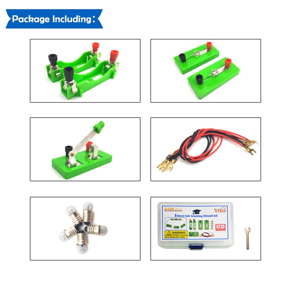 Physics Science Lab Learning Circuit kit,Electricity Experiment Set,Building ...