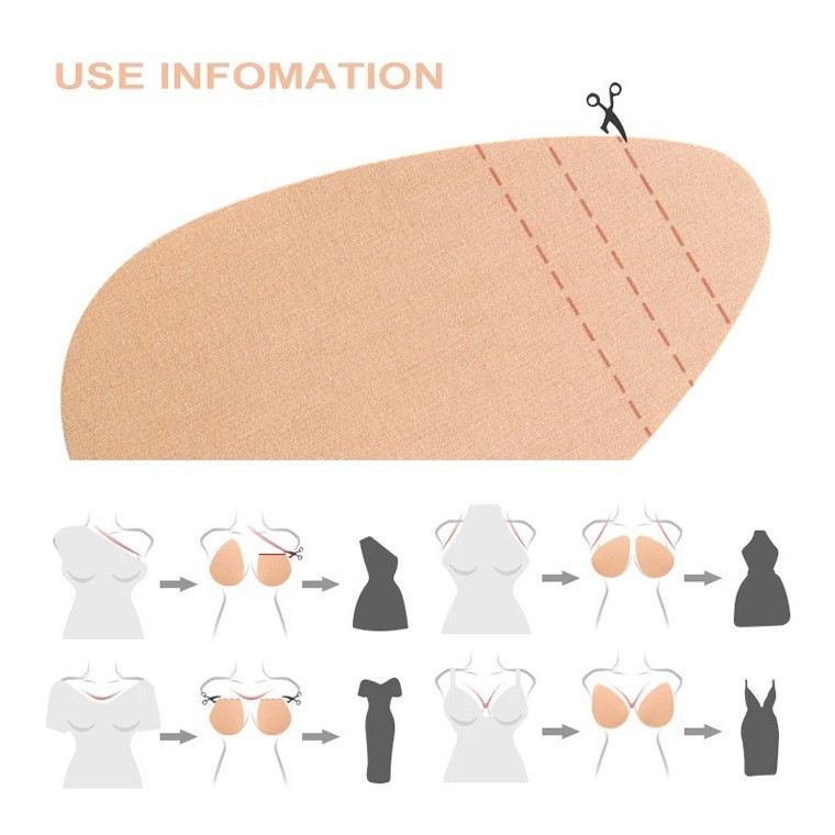 Waterdrop Lifting Nipple Patch Thin Breathable Invisible Chest Patch Bra Patch