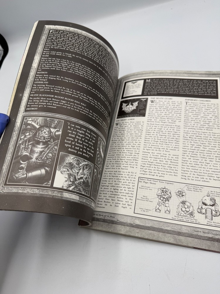 Warhammer 40k Chaos Space Marines Codex Supplement Softcover 1999