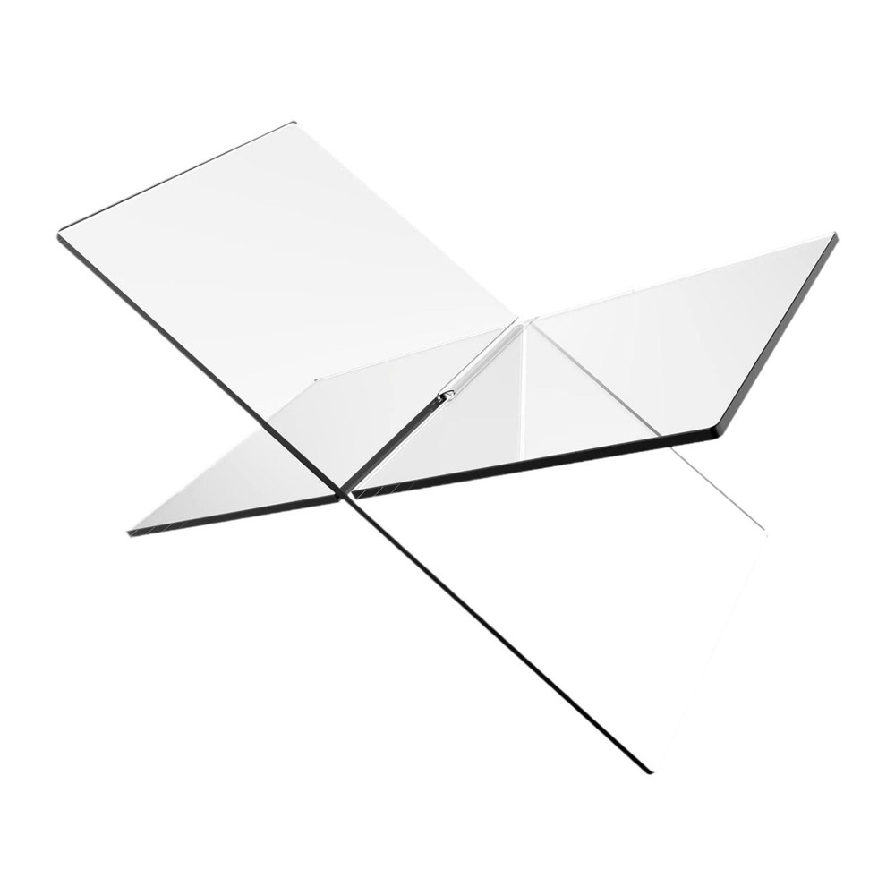 Magazines Clear Holder Open Book Display Stand Elegant Sturdy Coffee Table Book