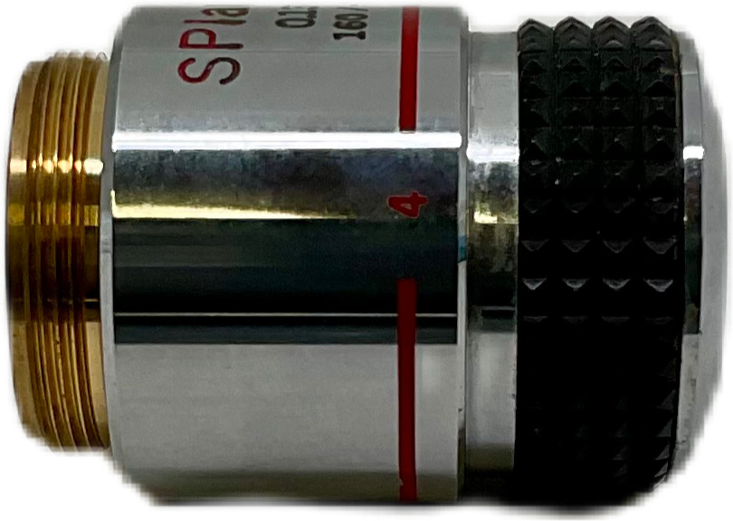 Olympus SPlan 4x Microscope Objective 0.13 NA 160mm Tube