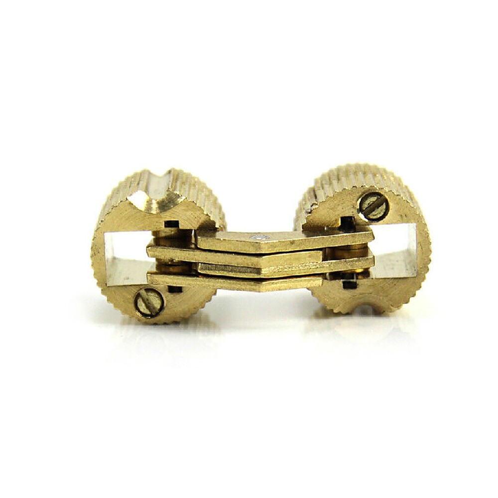 4Pcs 180° Open Angle 12mm Copper Invisible Hidden Hinges For Concealed Worktop