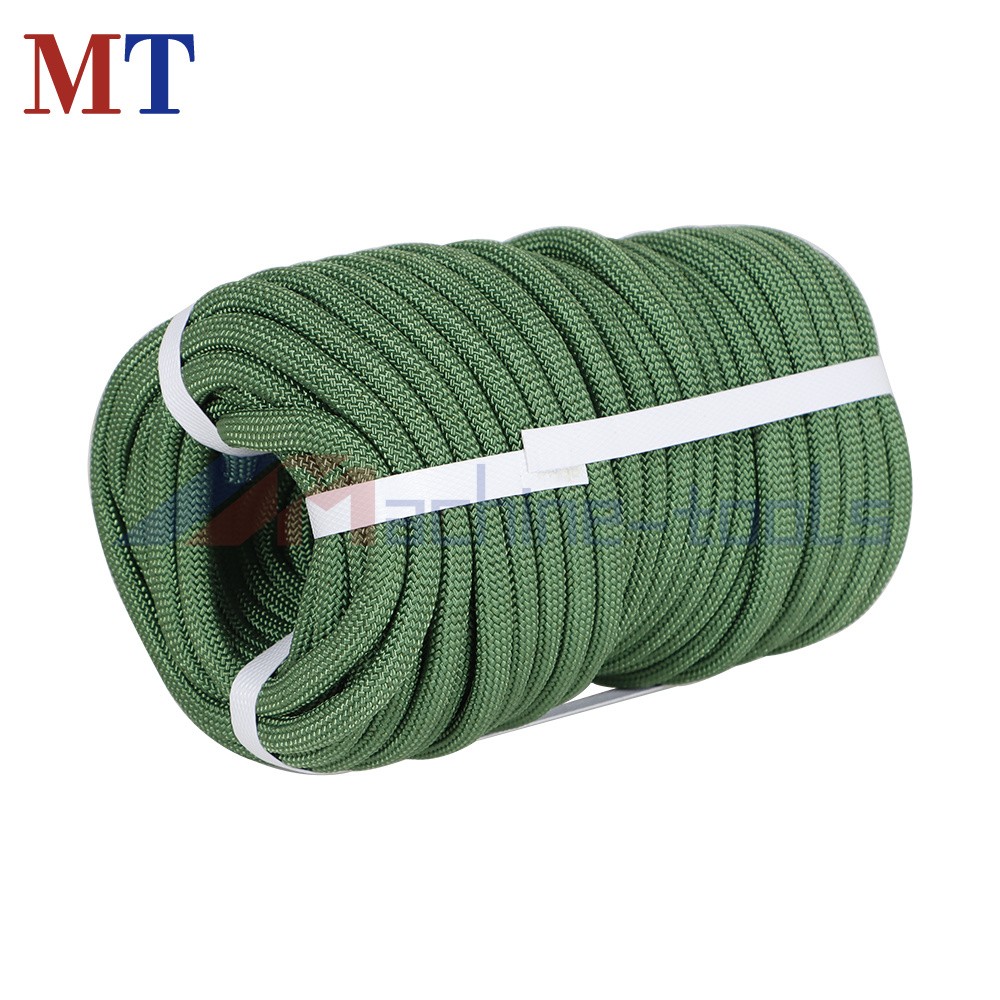 Strong Pulling Rope Braided Polyester Rope 3/8" × 100' 3520Lbs (Armygreen)