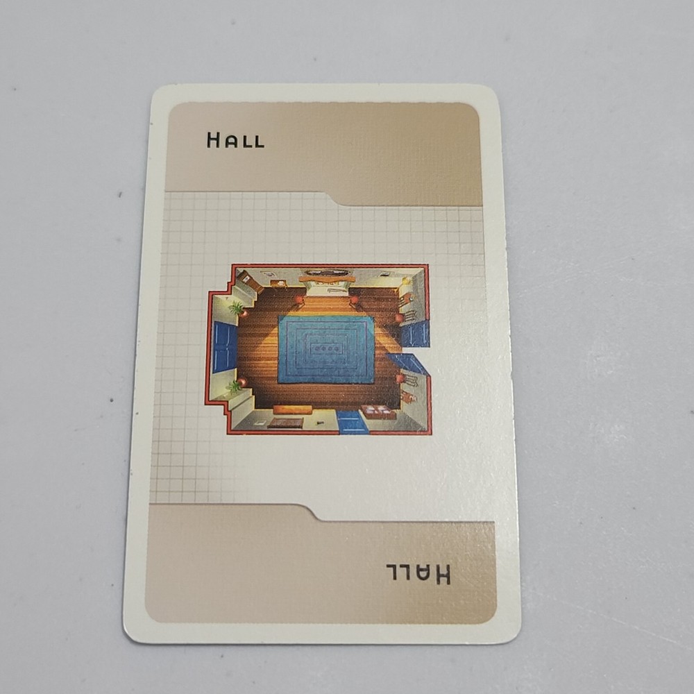 Clue 2002 Room Card Hall Replacement Piece