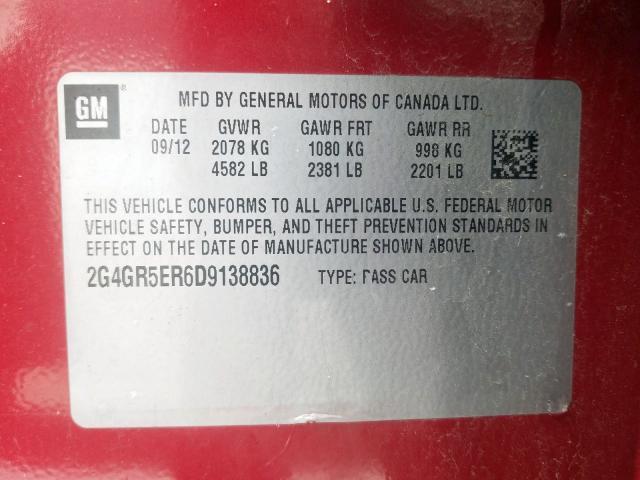 Used A/C Selector Switch fits: 2013 Buick Regal automatic temperature control op