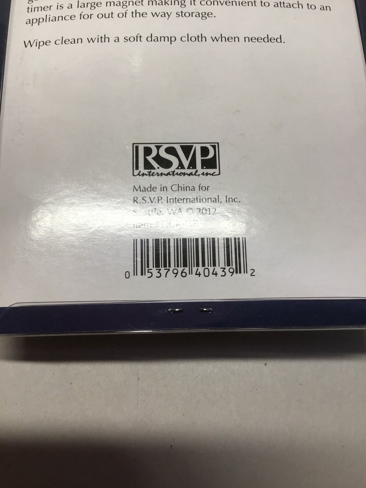 RSVP - Baking Cooking Timer - Green - Magnet