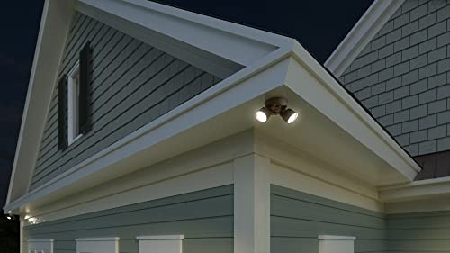Lithonia Lighting HomeGuard 2-Light LED 2-Light, No Sensor, Dark Bronze