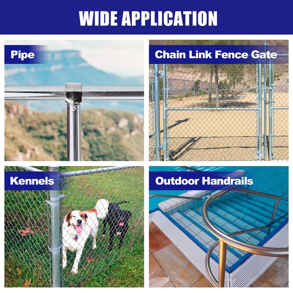 2 Pcs 3-Way Pipe Fitting Connector Fit 1" OD Pipe