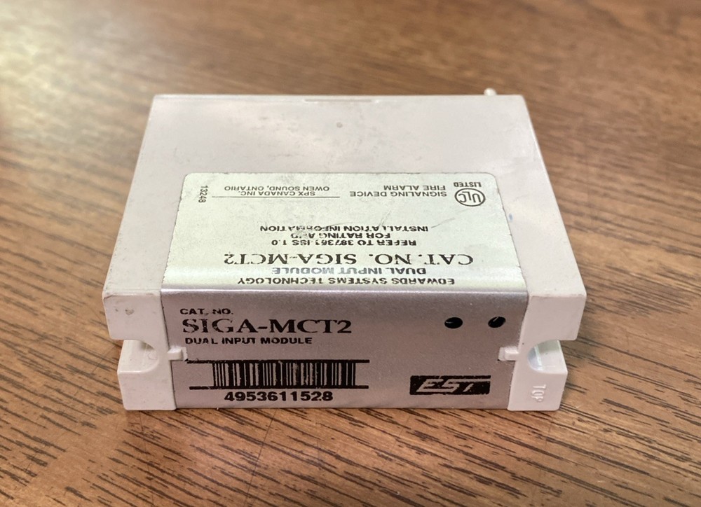 EST EDWARDS SIGA-MCT2 Dual Input Module Fire Alarm