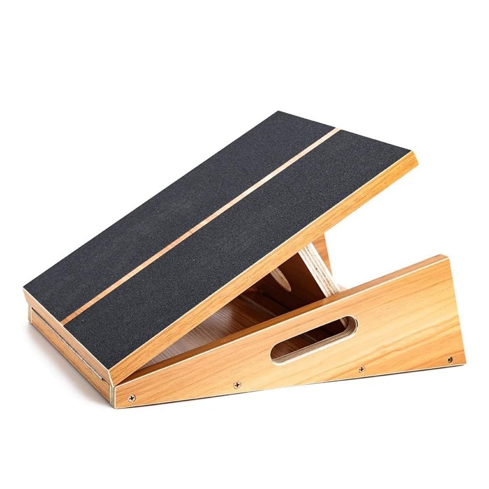StrongTek Professional Wooden Slant Board, Adjustable Middle, Full-coverage