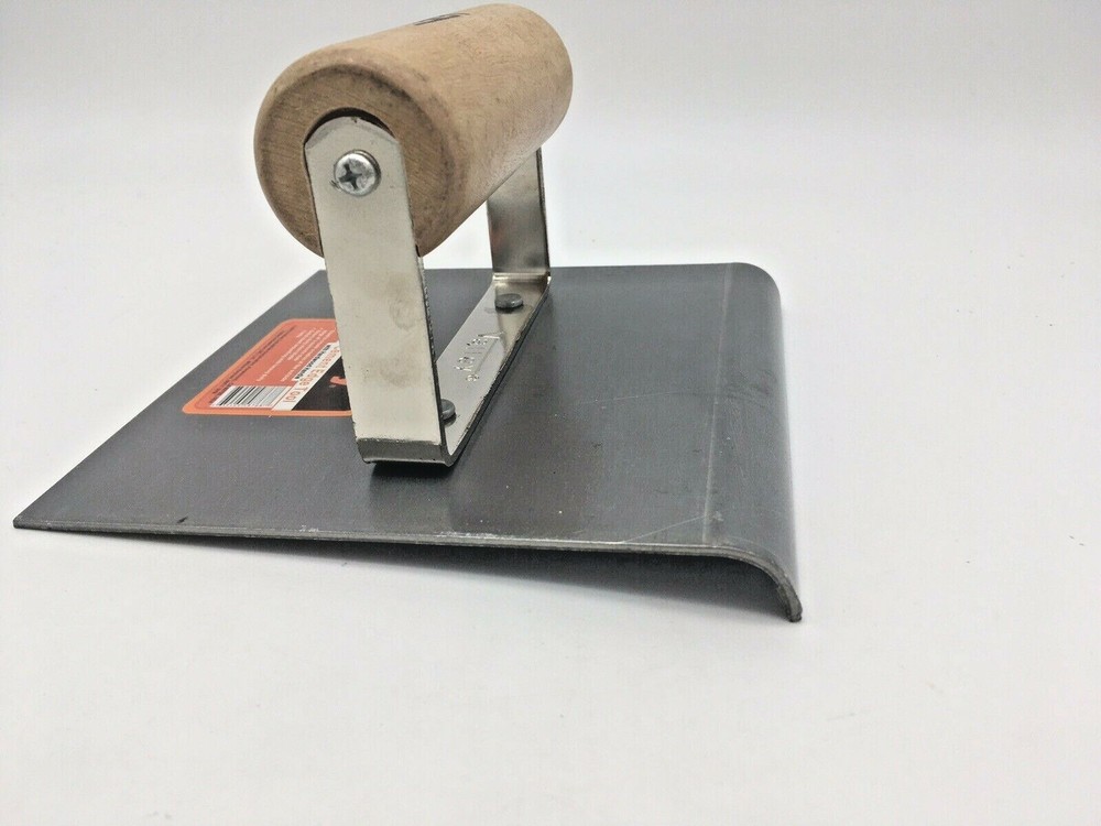 6” X 6” Cement Edger Tool Hardwood Handle