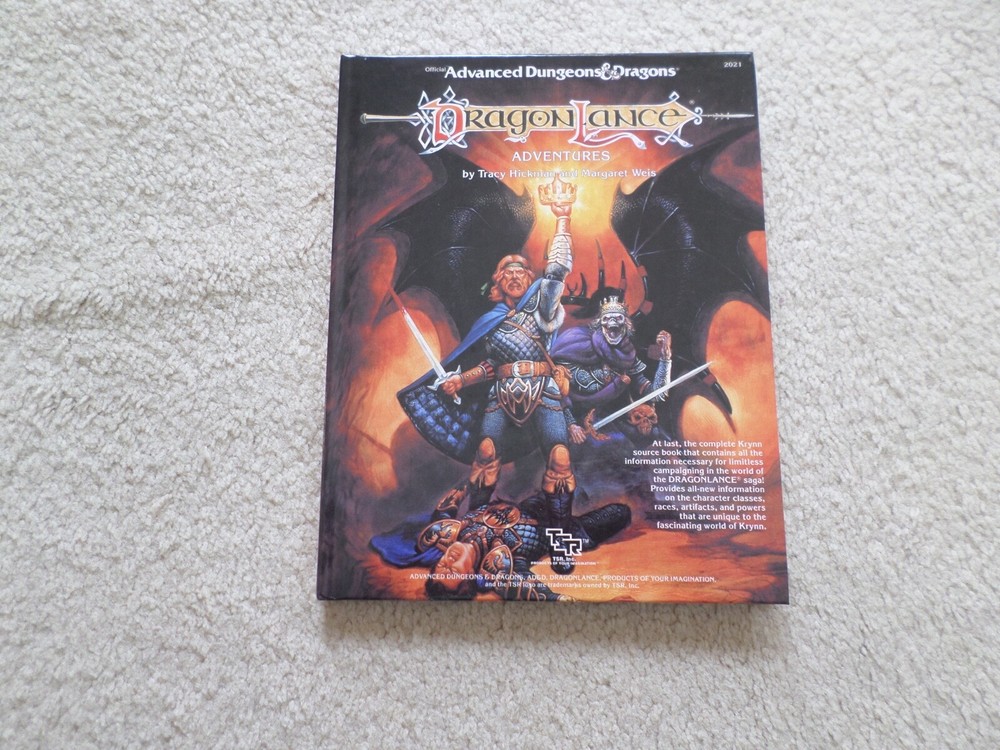 Dragonlance Adventures Hardcover Dungeons & Dragons