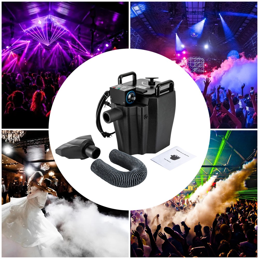 Fog Machine – Dry Ice Machine for Large Venues, 1614ft² Smoke Coverage,