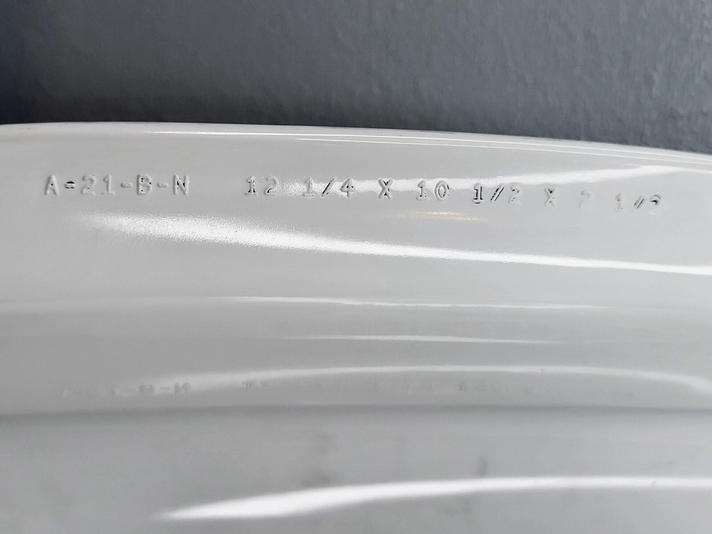 Vintage Corning Ware #A-21-B-N Rectangular Roaster Pan in Peach Floral Pattern