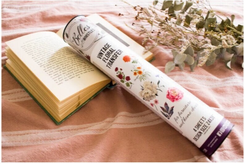 Vintage Floral Transfer