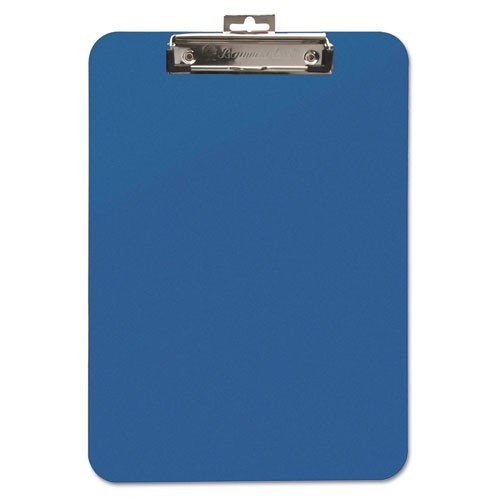 Mobile OPS Unbreakable Clipboard, 0.25" Clip Capacity, Holds 8.5x11 Sheets, Blue