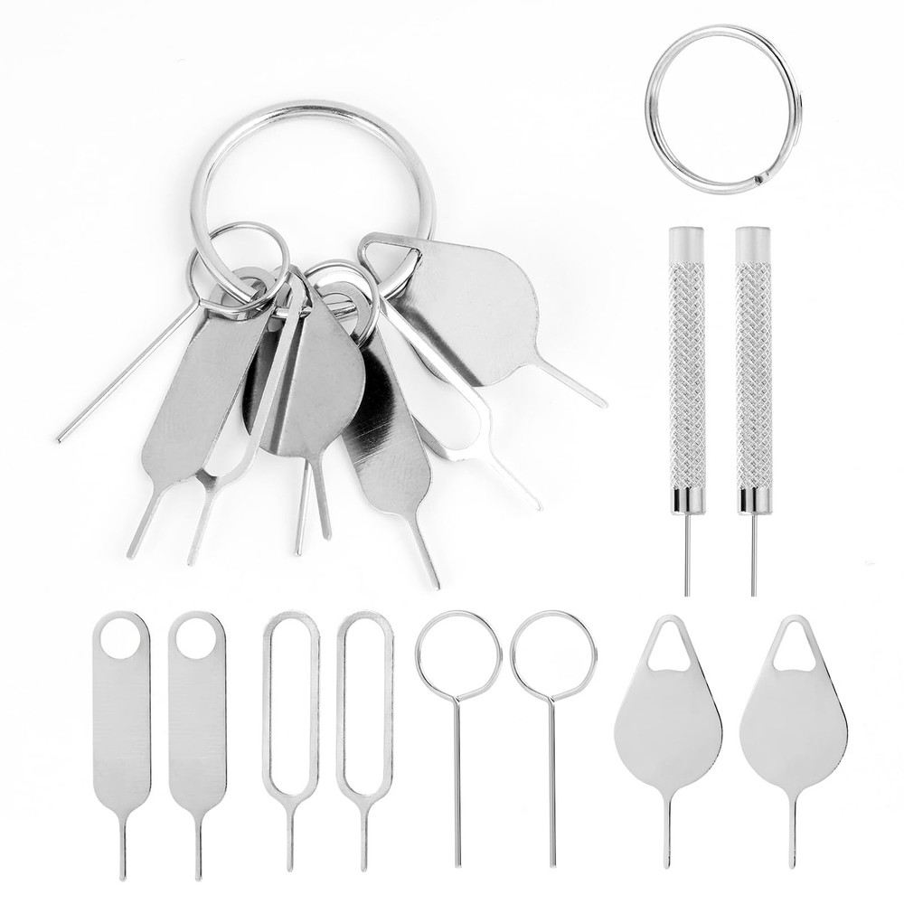 10 Pcs Doorbell Removal Pin Kit, Security Key Release Tool Silver