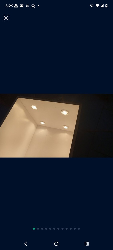 Handmade Wooden Light Box with Internal Illumination