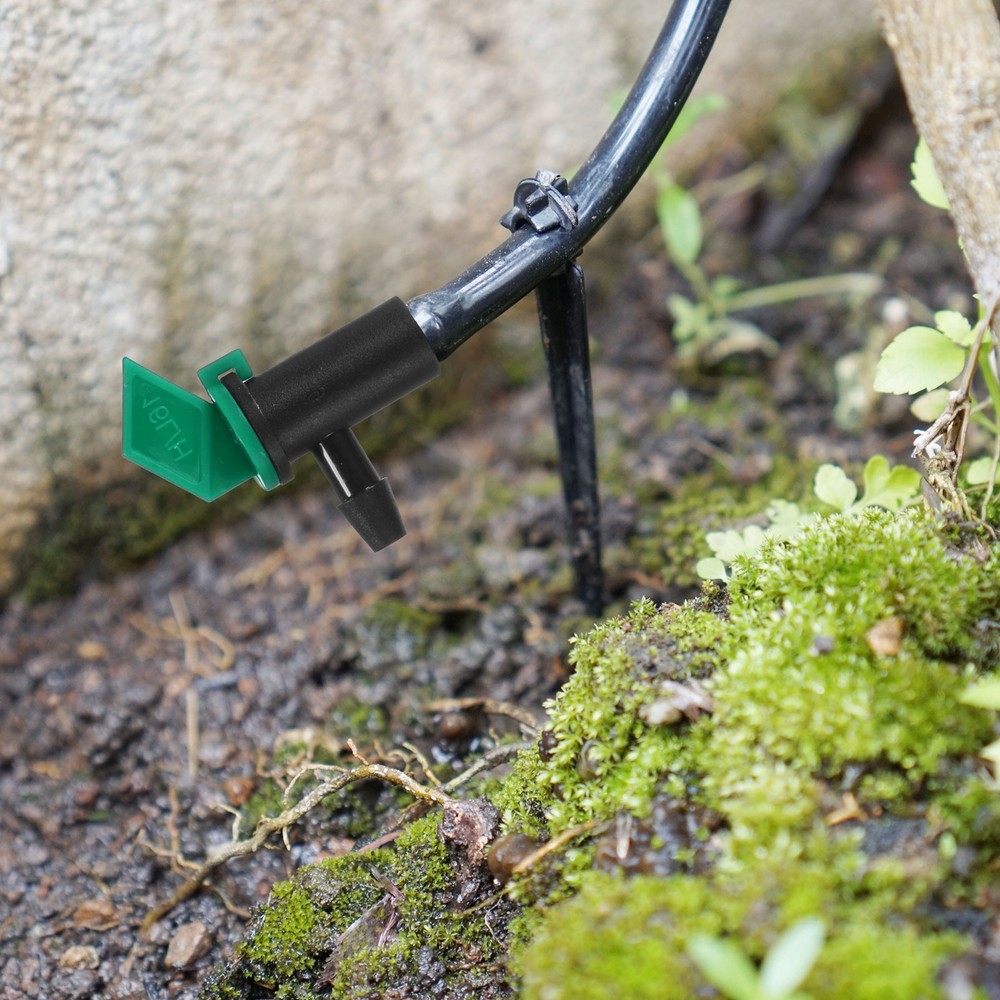 60-Pack Flag Irrigation Dripper Emitter, Drip Irrigation Connect Kit