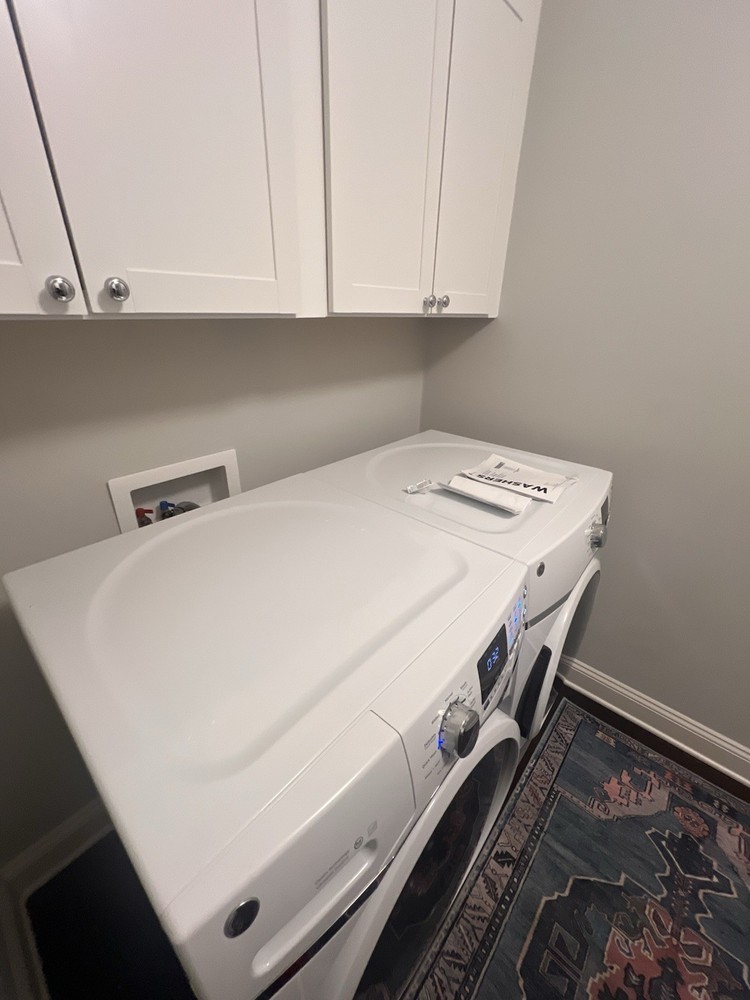 GE Front-Loading Electric Washer & Dryer Set White Steam Technology