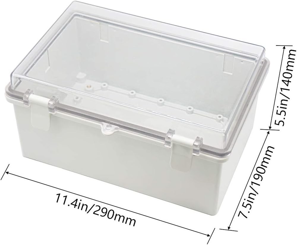 Junction Box ABS Plastic Dustproof Waterproof IP65 Electrical Boxes Hinged Shell