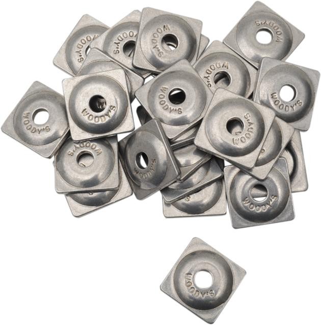 Woody's Digger Single Square Aluminum Support Plates 5/16" 96-Pack