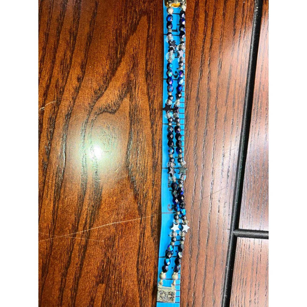 Double-Layer Translucent Colored Beads and Stars Bracelet!