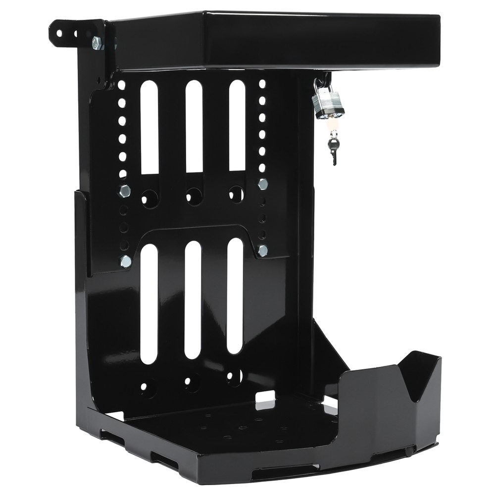 For Open Enclosed Landscape Trailer Lockable Backpack Blower Sprayer Rack Holder