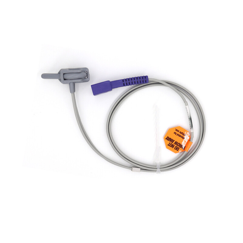 Neonate SpO2 Reusable finger sensor Silicon Wrap probe. 9 Pin Connector