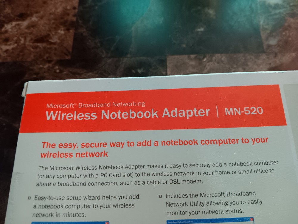 microsoft Wireless - Notebook Adapter MN-520 NEW