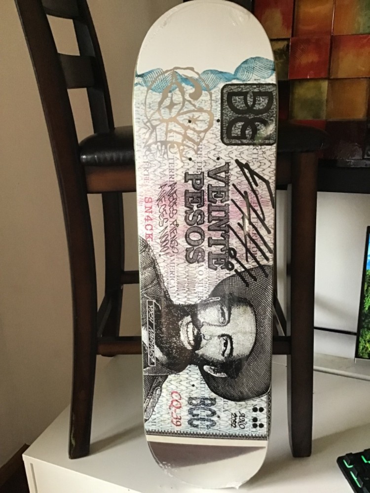 Snack Skateboards Narvaez Veinte pesos deck 8.38
