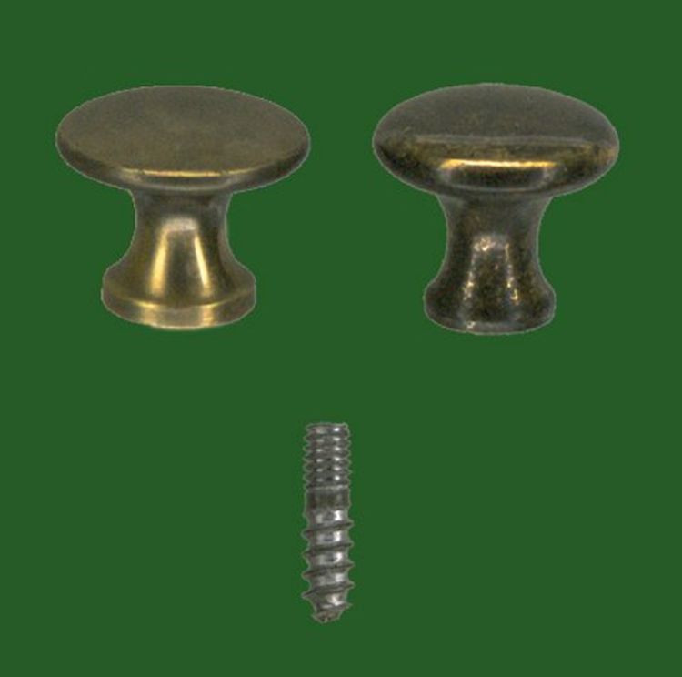 2 MACEY AGED/BURNISHED OR SATIN FINISHED BOOKCASE DOOR KNOBS PROFILE NR PERFECT!